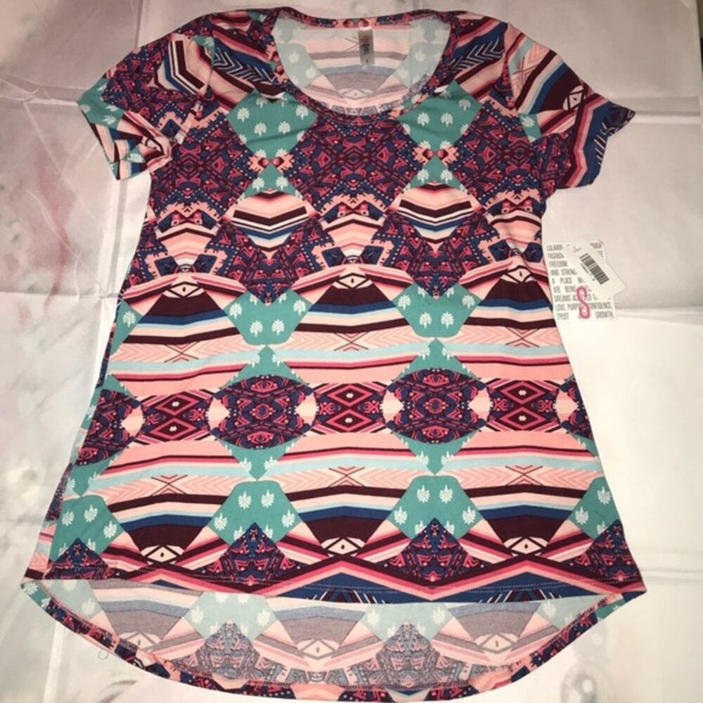 Lularoe classic tee multicolor pattern